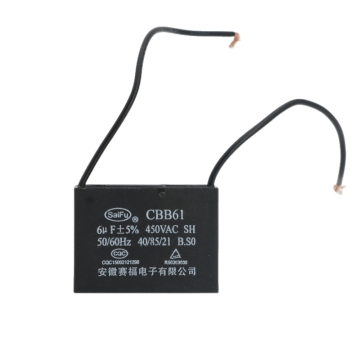 Glosok Borong CBB61 450VAC 6UF Penghawa dingin Penggemar Capacitor Pembekal Asal