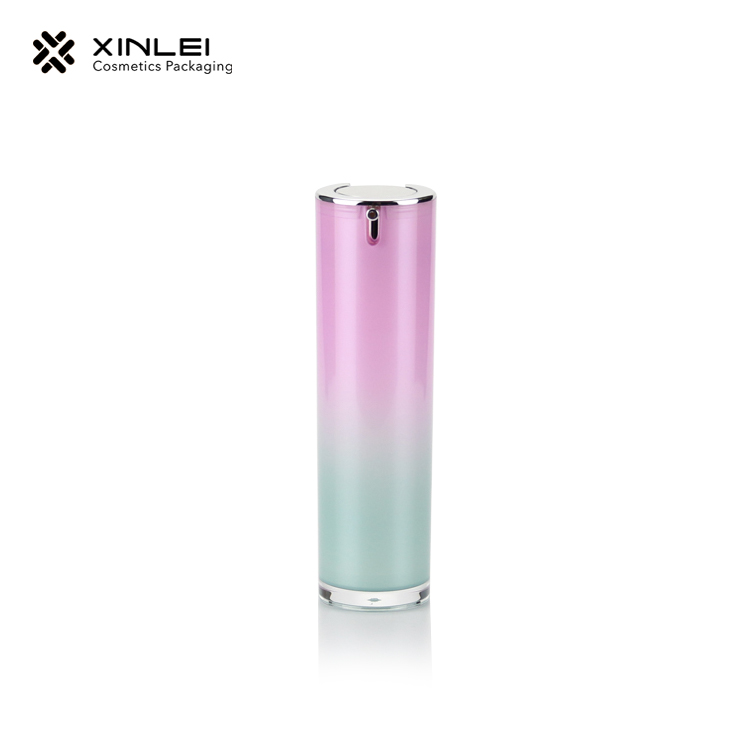 50ml colorful U-shaped round acrylic vacuum bottle