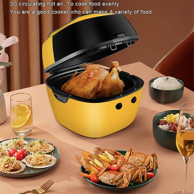 Gran capacidad Electric Smart Air Fryer Oil Free 8L