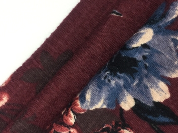 Cotton Tripe Crepe Print Knit Fabric