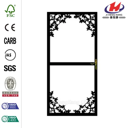 334 Series Black Charlotte Security Door