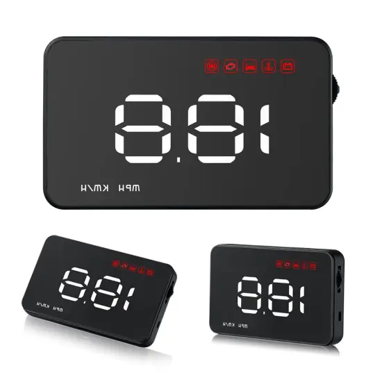 Car HUD A1000 Speed Projector Windshield Head UP Display Car Gadgets Automobile obd2 HUD Rise Monitor OBD 2 Driving Computer