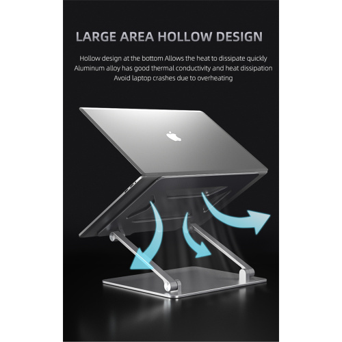 Регулируемая многоугольная подставка для ноутбука из алюминия