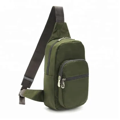 Crossbody Portable Adjustable 600D black Chest Bag