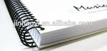 2016 high quality wire o books spiral notebook with colored paper printing