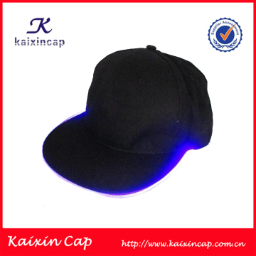 customize snapback flat brim hats with led lights