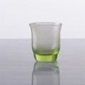 Wholesale Hand Made Green Water Glass Set of 9