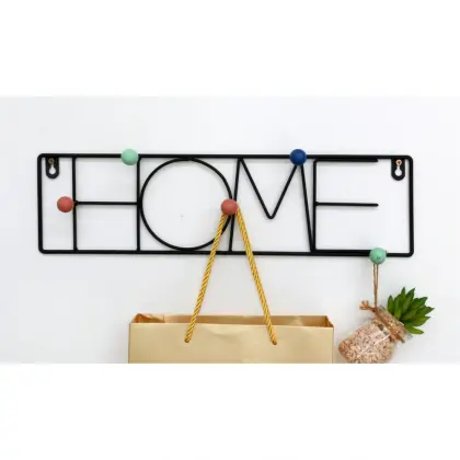 24155Wire wall mounted coat rack