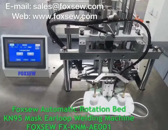 Semi-Automatic Rotation KN95 Mask Earloop Welding Machine