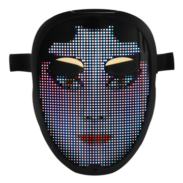 Factory Price High Brightness LED App-Controlled Shining Mask for Party Fun