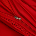 60 Long Staple Cotton Silk Quilt Red