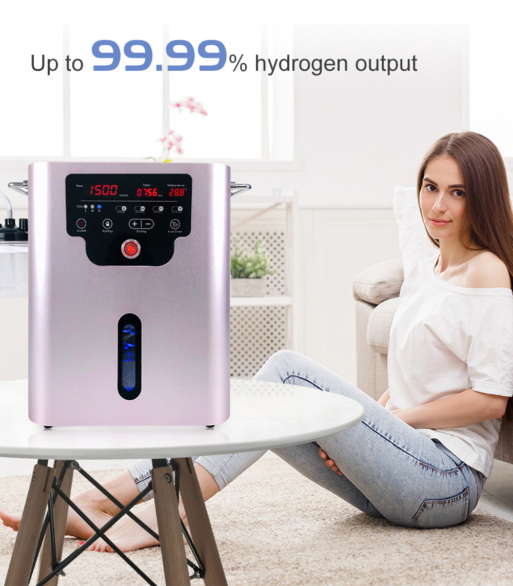 Inhalation H2 Cube Hydrogen Generator 300ml/min 600ml/min 900ml/min Gas Yield Oxyhydrogen Inhalation Machine