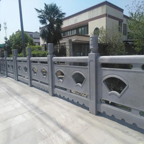 Custom Stone Railing Installation