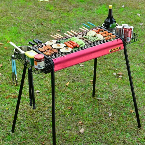 Folding Portable Super Light Outdoor Garden Camping Charcoal BBQ Barbecue Grill with Cooking Grate