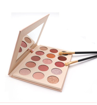 Long-Lasting Blendable Shiny Nude Eyeshadow Palette for Darker Skin Tones