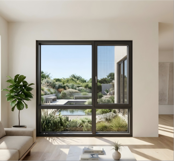 Aluminum Outward Casement Window High Airtightness