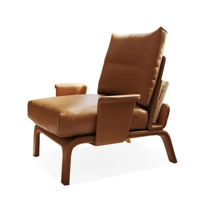 Italian luxury furniture recliner leather couch sofa