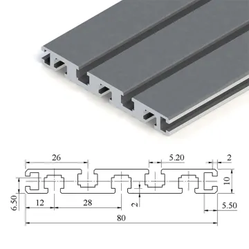 1080 T-Slot Aluminum Profile: CNC Machined Extruded Aluminum T-Slot System
