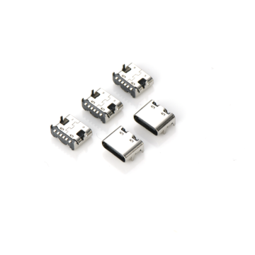 USB-C Female Connector with spring-loaded