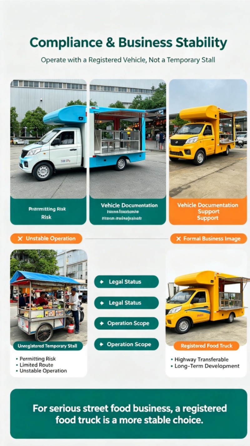 Street mobile food trucks