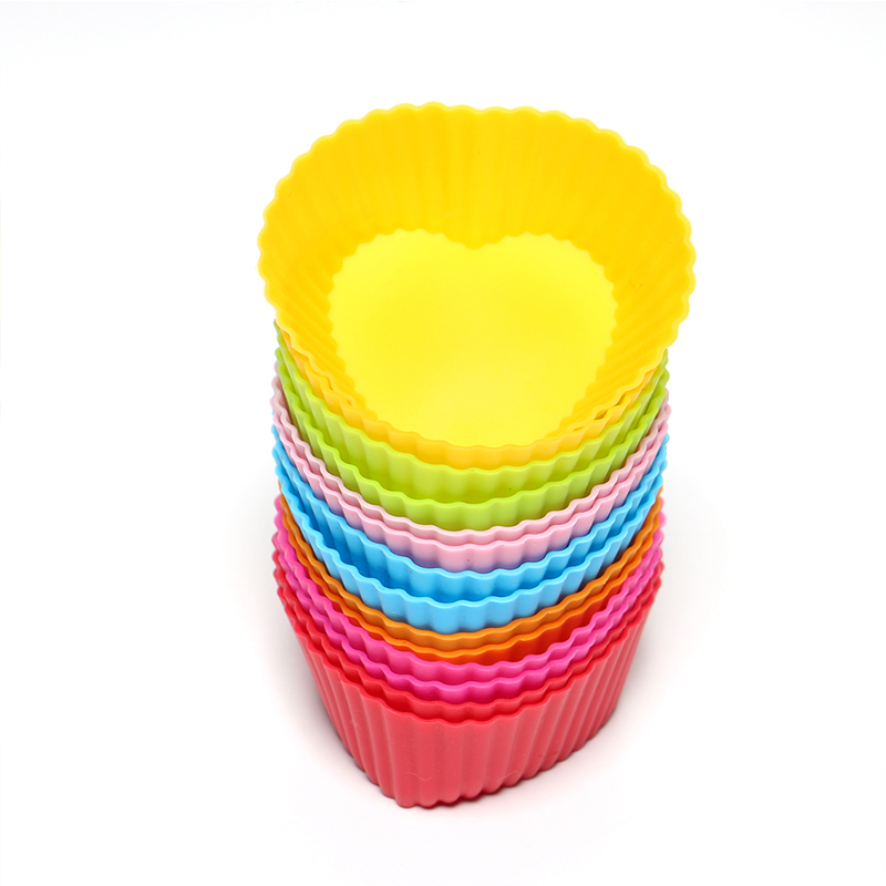 24-pack Reusable Silicone Baking Cups