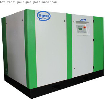 ATLAS  COPCO GROUP OIL FREE SCREW AIR COMPRESSOR ZR75VSD