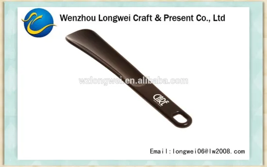 popular logo custom plastic shoe horn