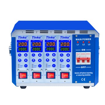 Auto-Tuned Fuzzy Control Hot Runner Temperature Controller for Heavy Load Connections in 4 Zones