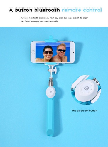 Wireless Monopod Bluetooth Selfie Sticks for iPhone or Android and digital camera selfie