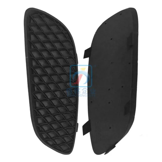 Black Pair Left and Right Bumper Fog Light Grill Cover for Mercedes-Benz A-Class W176