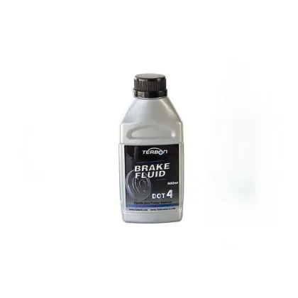 500ml Terbon Brake Fluid DOT 4 - Plastic Flat Bottle Car Brake Lubricant
