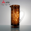 ATO handgefertigte Tiger Point Glass Pitcher mit Griff