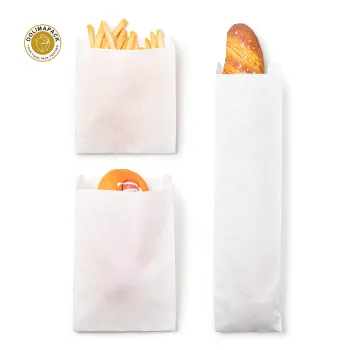 OOLIMAPACK Recycled Paper Pastry Bags: Ideal for Hot Dogs, Sandwiches, Burgers, and French Fries