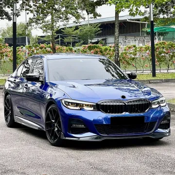 Gloss Black MP Style Front Bumper Lip Carbon Performance Splitter for BMW 3 Series G20 G28 M Sport 2019-2022