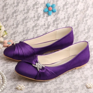 purple flat shoes