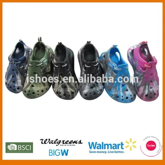 New design flat kid eva clogs shoes