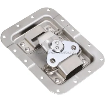 Adjustable Metal Stamping Polished Stainless Steel Toggle Door Latch with Hasp Lock and Draw Latch: Versatile Hardware Solution