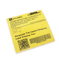 Premium yellow address shipping label 100x150 sticker