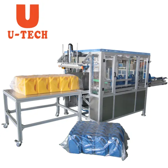 Automatic plastic bottle bagging machine