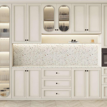 Molded-profile cabinet door set