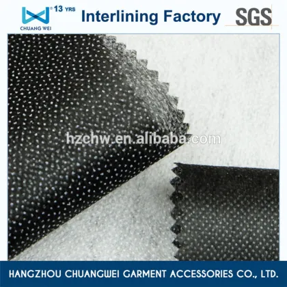 Hangzhou fusible non woven interlining,cloth interlining fabrics