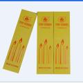 Home decoration wax bright white plain stick candle