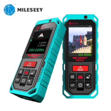 Mileseey Outdoor Laser Distance Meter With 4x Zoom Laser Measurement Distance With Bluetooth laser rangefinder USB range finder