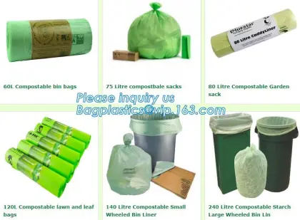 OXO Biodegradable Cornstarch Plastic Garbage Trash Bags, Biodgradable Plastic Trash Bag