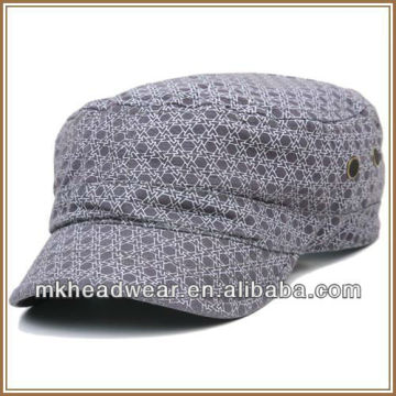 Men Army hat with all over shaped printing