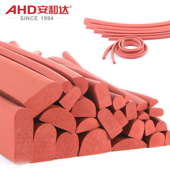 formas de varilla de espuma de silicona roja red silicone foam rod shapes