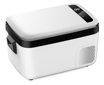 Dual Zone Portable Refrigerator with Danfoss Compressor, Mini Fridge Cooler Refrigerator for Outdoor, Home Use, White