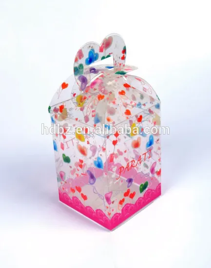 custom printed clear plastic folding packaging boxes