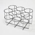 Metal Customized Silver Chrome Oxygen 6 Cylinder Holder