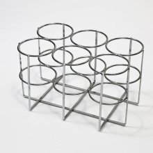 Multicolor Plastic Grid Pallet Metal Customized Silver Chrome Oxygen 6 Cylinder Holder Factory
